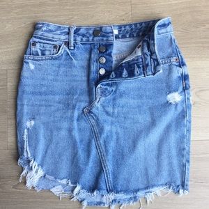 GRLFRND denim mini skirt size 23